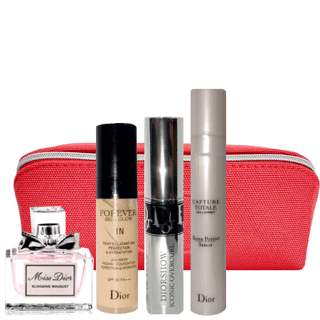 Dior cosmetics set 4 pcs Red cosmetic bag,Set Dior,Set ดิออ,ดิออ,Dior,มาสคาร่า,น้ำหอม,รองพื้น,ซีรั่ม,Diorเซรั่ม,มาสคาร่าdior ,น้ำหอม dior,รองพื้นDior ,ซีรั่มDior,เซรั่มDior